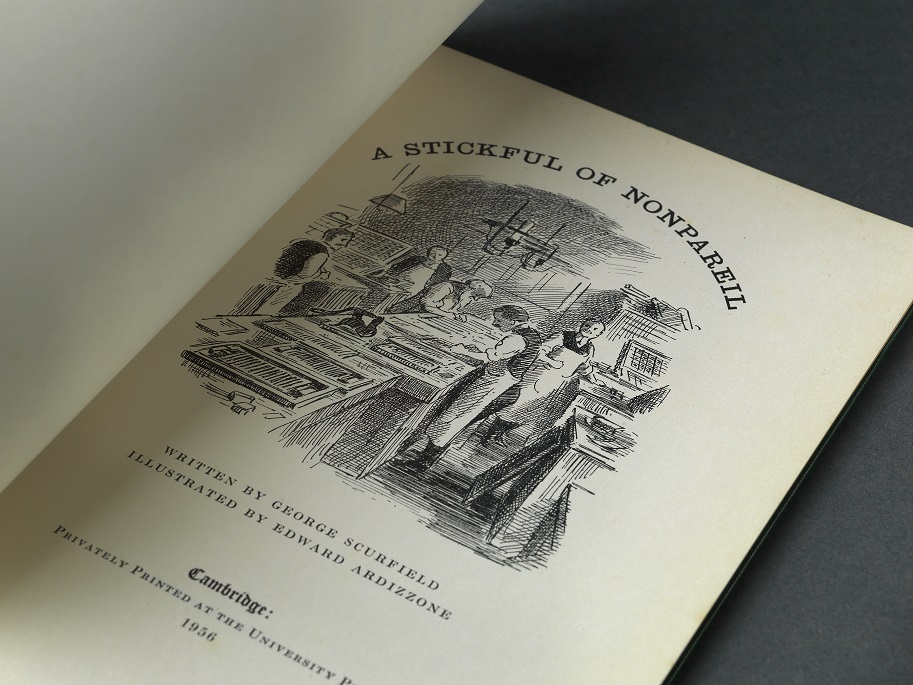 The title page from A Stickful of Nonpareil