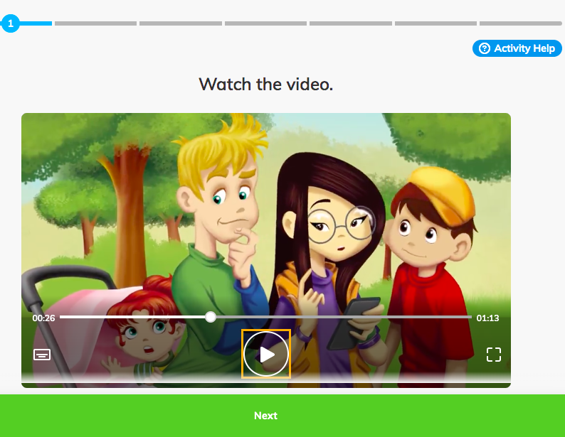 Guess What Story Animation of children