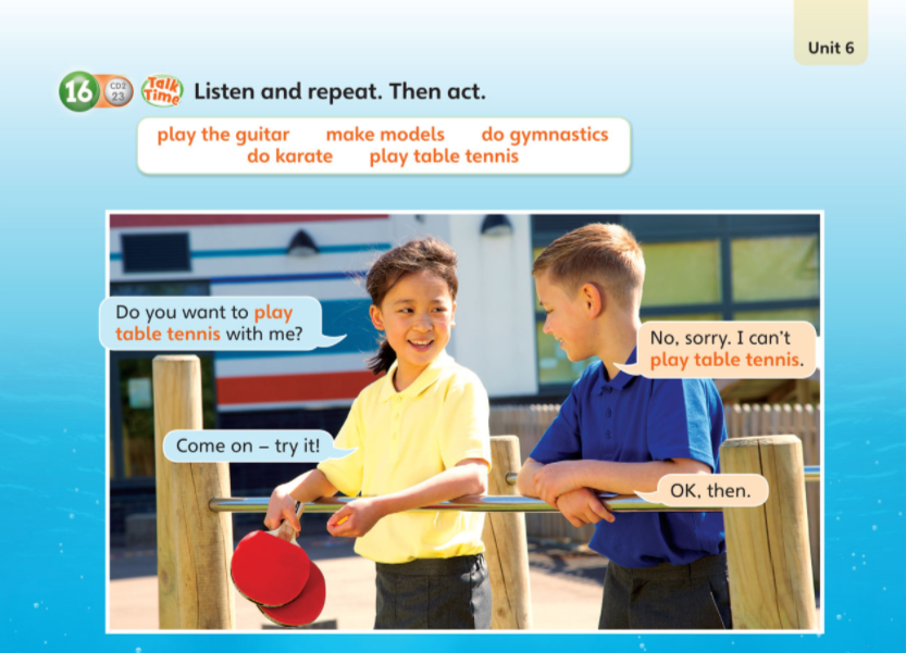 Image of two children playing with speaking exercises