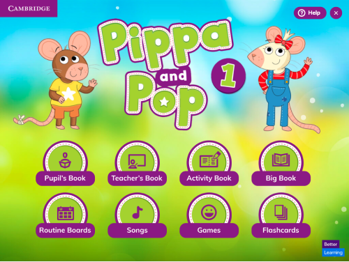 Pippa and Pop L1 PresPlus home screen
