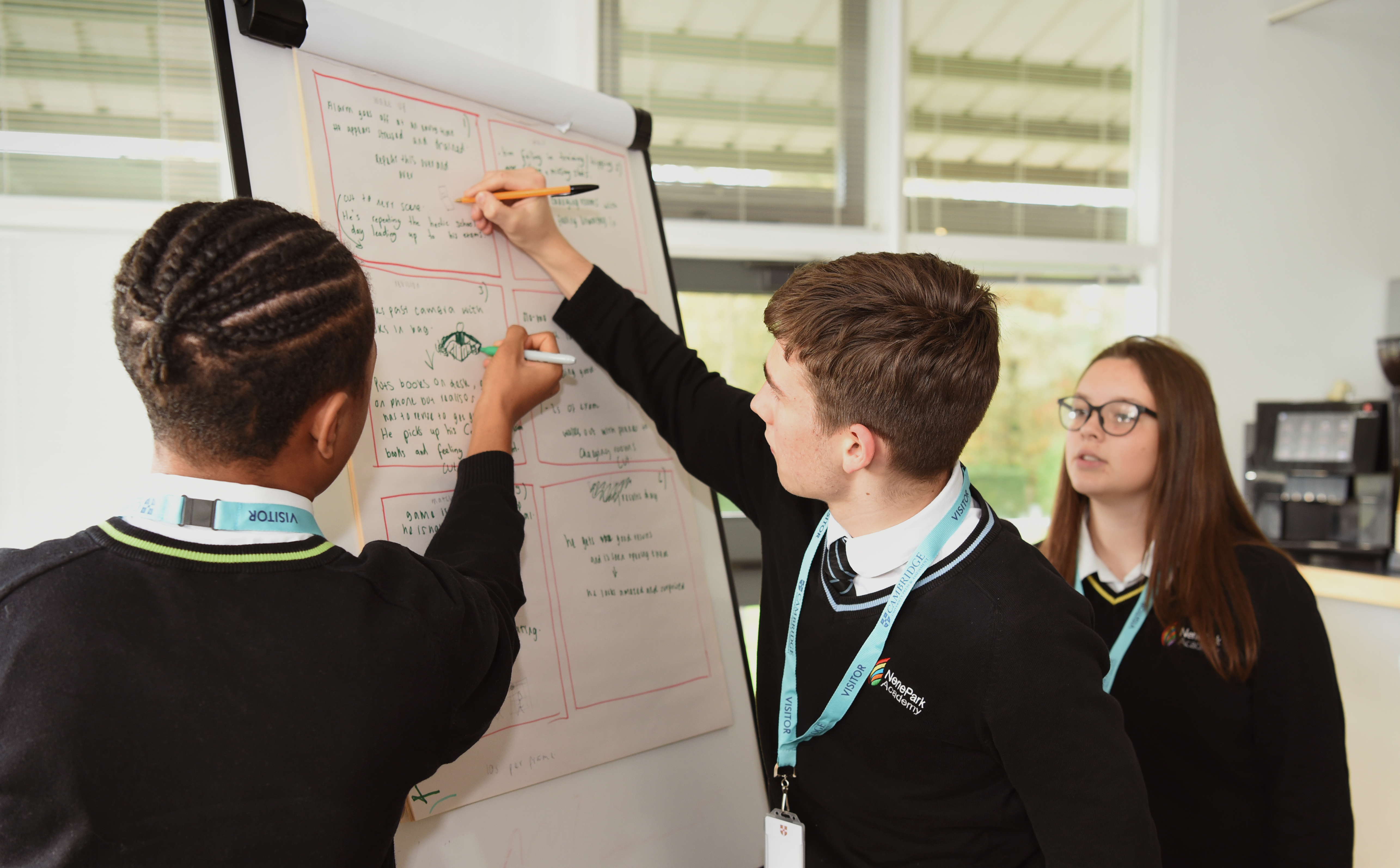Students from Nene Park school