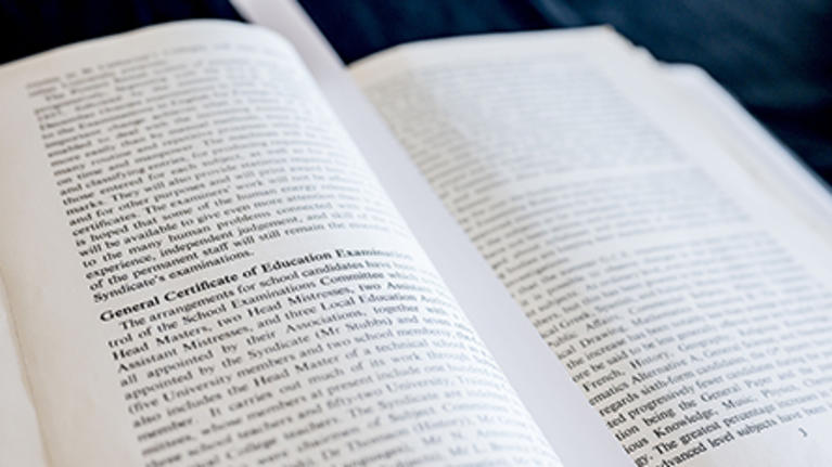 Open book from the Archive
