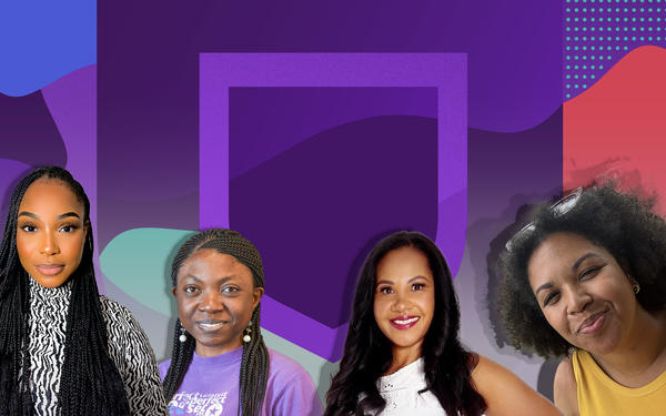 Four Black colleagues in Cambridge University Press & Assessment.