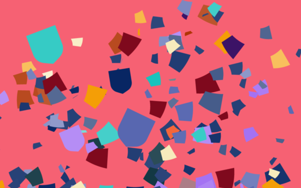 Confetti with shields