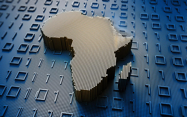 Map of Africa digital