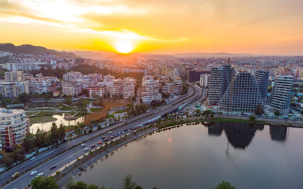 Scenic view of Tirana