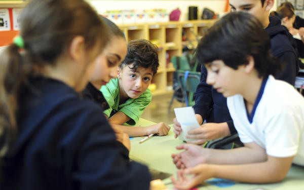 Boy in classroom