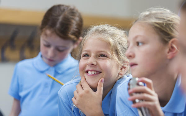 Girls in classroom