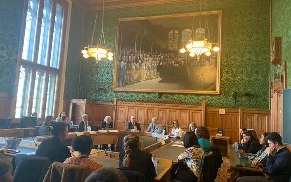 Picture of a policy conference at the UK parliament