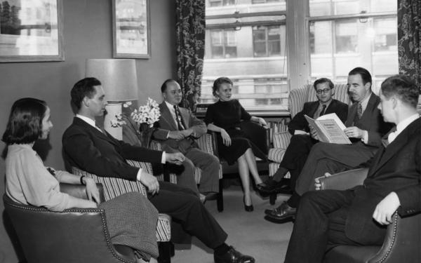 A black and white photograph of Cambridge University Press colleagues.