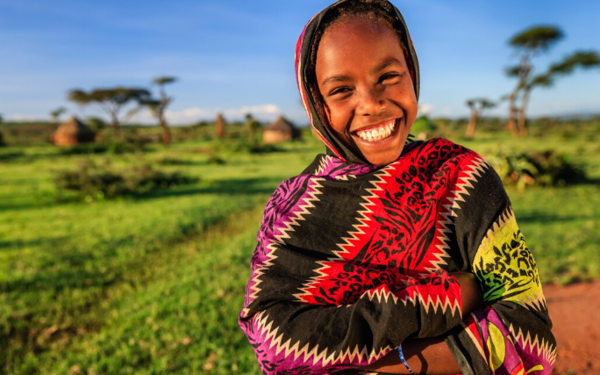 Ethiopian girl smiling