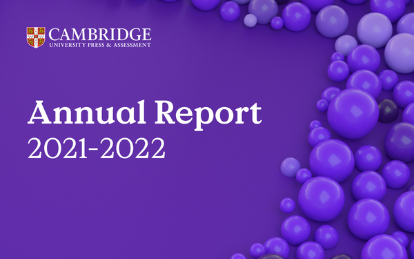 Annual Report 2021-2022 on purple background