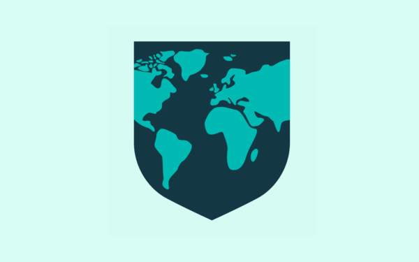 Shield with Earth in