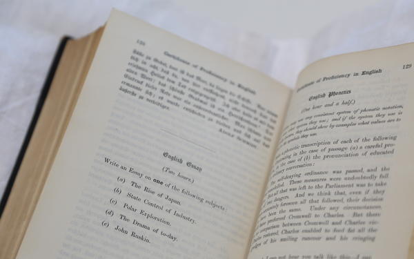 The first Cambridge C2 Proficiency paper from June 1913