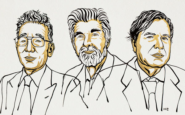 The three winners of this year's Nobel Prize for Physics: Syukuro Manabe, Klaus Hasselmann and Giorgio Parisi
