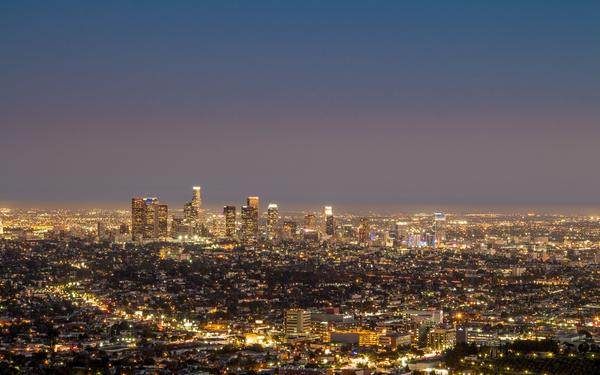 Night city skyline