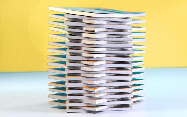 pile of textbooks
