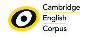 Logo of Cambridge English Corpus, featuring a stylized design representing language and linguistic research.