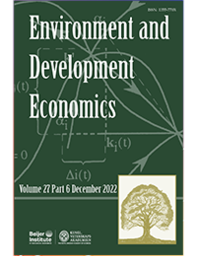 Journal cover Environmental Development Economics
