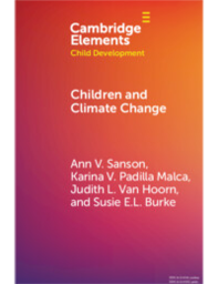 Cambridge Elements cover Children and Climate Change