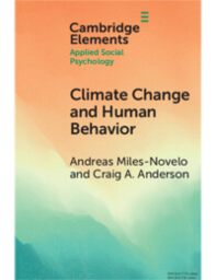 Cambridge Elements: Climate Change and Human Behavior
