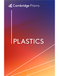 Journal cover Cambridge Prisms: Plastics