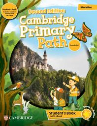 A Cambridge Primary Path student's book featuring engaging content for young learners in a colorful and interactive format.