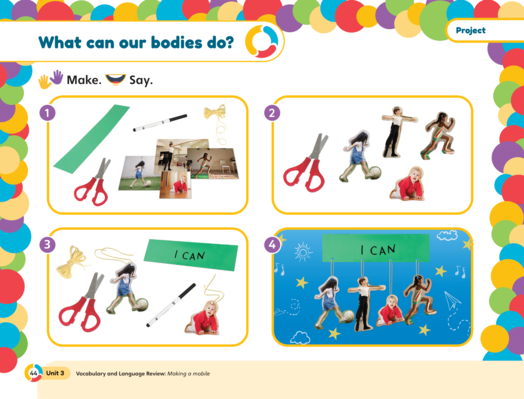 A worksheet titled "What Can We Do?" featuring various activities and prompts for engagement and reflection.