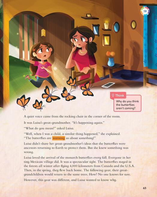 Book cover with two girls and a butterfly, symbolizing exploration.