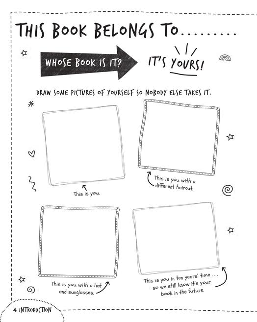 Creative journal worksheet.