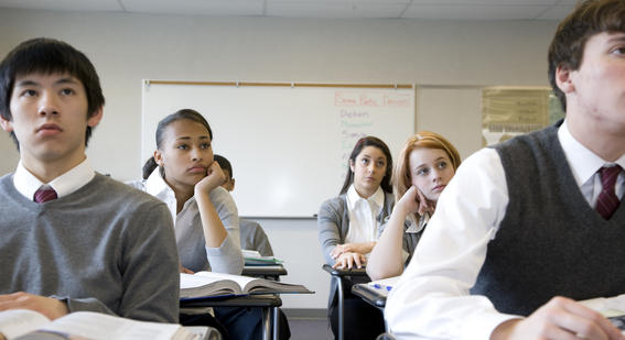 Students in classroom