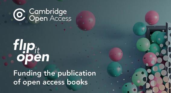 Balloons fly free to illustrate Flip it Open, the open access monographs programme from Cambridge University Press