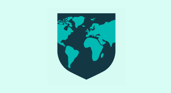 Shield with Earth in