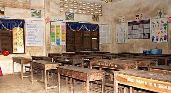 Empty classroom